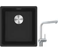 Conjunto grifo de cocina Franke Atlas Neo Sensor 115.0625.523, fregadero de granito Franke Maris 125.0687.248
