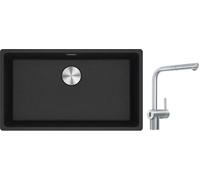 Conjunto grifo de cocina Franke Atlas Neo Sensor 115.0625.523, fregadero de granito Franke Maris 125.0686.638