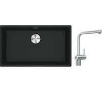 Conjunto grifo de cocina Franke Atlas Neo Sensor 115.0625.523, fregadero de granito Franke Maris 125.0686.637