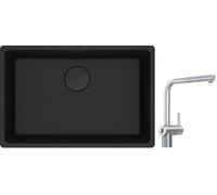 Conjunto grifo de cocina Franke Atlas Neo Sensor 115.0625.523, fregadero de granito Franke Maris 125.0697.758