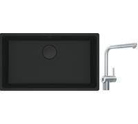 Conjunto grifo de cocina Franke Atlas Neo Sensor 115.0625.523, fregadero de granito Franke Maris 125.0697.757