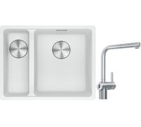 Conjunto grifo de cocina Franke Atlas Neo Sensor 115.0625.523, fregadero de granito Franke Maris 125.0687.271
