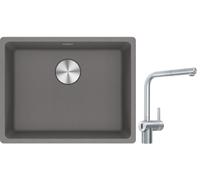 Conjunto grifo de cocina Franke Atlas Neo Sensor 115.0625.523, fregadero de granito Franke Maris 125.0686.717