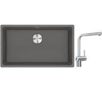 Conjunto grifo de cocina Franke Atlas Neo Sensor 115.0625.523, fregadero de granito Franke Maris 125.0686.639