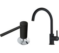 Conjunto grifo de cocina Franke Lina 115.0626.019, dispensador de líquidos Franke Comfort 112.0652.763
