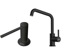 Conjunto grifo de cocina Franke Lina 115.0728.474, dispensador de líquidos Franke Comfort 112.0753.277