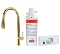 Conjunto grifo de cocina Franke Maris Slim Clear Water J Pull-Out 120.0736.601, filtro para fregadero Franke Clear Water 133.0284.025
