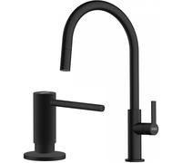 Conjunto grifo de cocina Franke Maris Slim J Pull-Out 115.0728.389, dispensador de líquidos Franke Active SM 119.0547.906