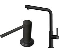 Conjunto grifo de cocina Franke Maris Slim L Pull-Out 115.0728.394, dispensador de líquidos Franke Comfort 112.0753.277