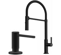 Conjunto grifo de cocina Franke Maris Slim Semi-Pro 115.0728.396, dispensador de líquidos Franke Active SM 119.0547.906