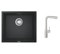 Conjunto grifo de cocina Grohe Essence 30270DC0, fregadero de granito Grohe K700 31653AP0