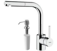Conjunto grifo de cocina Teka ARK 239381200, dispensador de líquidos Teka Universal 115890011