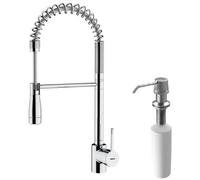 Conjunto grifo de cocina Teka ARK 239391200, dispensador de líquidos Teka Universal 115890011