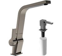 Conjunto grifo de cocina Teka ICC 116030005, dispensador de líquidos Teka Zenit 115890045