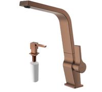 Conjunto grifo de cocina Teka ICC 116030007, dispensador de líquidos Teka Zenit 115890046