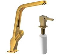 Conjunto grifo de cocina Teka ICO 116030032, dispensador de líquidos Teka Zenit 115890044