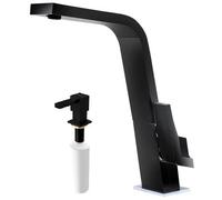 Conjunto grifo de cocina Teka Icon 33915020N, dispensador de líquidos Teka Zenit 115890041