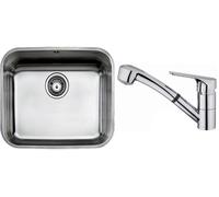 Conjunto grifo de cocina Teka MTP 469780200, fregadero de acero Teka Be 10125123