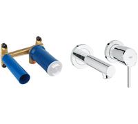 Conjunto grifo para lavabo Grohe Concetto 19575001, sistema empotrado para grifo Grohe Eurostyle 23571000