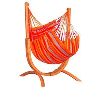 Conjunto hamaca Udine (L x An x Al: 180 x 115 x 163 cm, Rojo/Naranja)