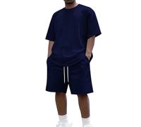 Conjunto Hawaiano Hombre, Cortos Roupa Algodon Completo Verano Pijama Moda Deportiva Chándal Homem Ibicenca Divertido Chandal Chandal, Pijama Verano Hombre Algodon, 4XL