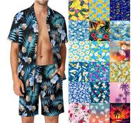 Conjunto hawaiano personalizado para hombre con foto de cara, camisa hawaiana y pantalones cortos, conjunto de verano para vacaciones, trajes de playa para hombre, regalos personalizados para hombres