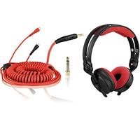 Conjunto: HD 25 cable DeLuxe 3,5 m + juego de almohadillas aterciopeladas, color rojo.