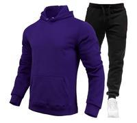 Conjunto Hombre Chandal de Jogging Sudadera con Capucha y Pantalones