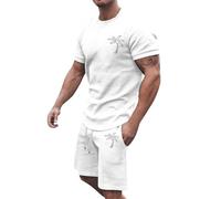 Conjunto Hombre Corto Chándal Verano Hombre Traje Baño Pantalón Camiseta Protección Solar Índice Cincuenta Más Playa Piscina Conjuntos De Treino Trajes Verano