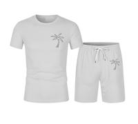 Conjunto Hombre Corto Chándal Verano Hombre Traje Baño Pantalón Camiseta Protección Solar Índice Cincuenta Más Playa Piscina Conjuntos De Treino Trajes Verano