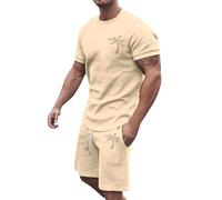 Conjunto Hombre Corto Chándal Verano Hombre Traje Baño Pantalón Camiseta Protección Solar Índice Cincuenta Más Playa Piscina Conjuntos De Treino Trajes Verano