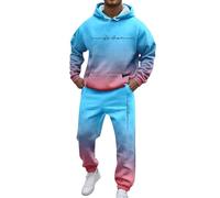 Conjunto Hombre Invierno,Trajes para Uso Diario y un Conjunto de Sudadera con Capucha de Corte Holgado más cómodo Todas Las Estaciones un Atuendo Elegante y versátil para Cada ocasión