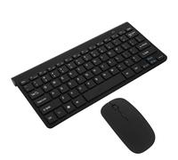 Conjunto Inalámbrico de Teclado y Ratón 2,4 GHz, 78 Teclas, Negro | Juego 1 Set, Abs, Receptor USB Incluido, Clics Silenciosos, Uso Diario y Viajes de Negocios