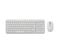 Teclado + ratón membrana Logitech MK250 Layout ES inalámbrico compacto blanco