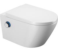 Conjunto inodoro con función de bidé Excellent Dakota CEEX.4024.593.D2.WH, pomo de control Excellent Dakota CEEX.4022.D2.BL