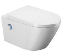 Conjunto inodoro con función de bidé Excellent Dakota CEEX.4024.593.D2.WH, pomo de control Excellent Dakota CEEX.4022.D2.CR