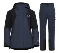 Conjunto Jack Wolfskin Flowline 2L Ins, mujer, azul oscuro