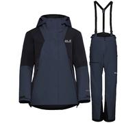 Conjunto Jack Wolfskin Flowline Pro 2L Ins, mujer, azul oscuro