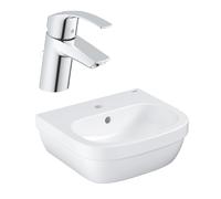 Conjunto lavabo Grohe Euro Ceramic 39324000, grifo para lavabo Grohe Eurosmart 33265002