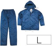 Conjunto Lluvia 400 Poliéster/Pvc Azul Marino Forma L - DELTAPLUS