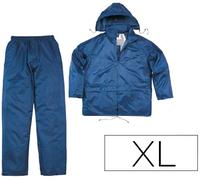 Conjunto Lluvia 400 Poliéster/Pvc Azul Marino Formato XL - DELTAPLUS