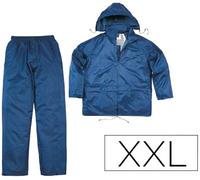 Conjunto Lluvia 400 Poliéster/Pvc Azul Marino Formato Xxl - DELTAPLUS
