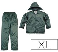 Conjunto Lluvia 400 Poliéster/Pvc Verde Formato XL - DELTAPLUS