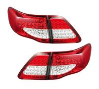 Conjunto Luces Traseras Coche Luz Freno Plug and Play para Toyota para Corolla 2007 2008 2009 2010 Luces Remolque(Red Clear Lens)