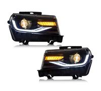 Conjunto Luz Antiniebla Delantera Para Chevy Para Camaro 2014-2015 Lámpara Frontal Secuencial Conjunto Faros LED RGB Para Coche Faro Colorido(Normal Version)