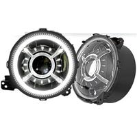 Conjunto Luz Antiniebla Delantera Para Jeep Para Wrangler Para JL Para JLU Para Sport Para Rubicon Para Sahara 2018 2019 2020 2 Uds Faros Led Para Coche(RGB Headlight)