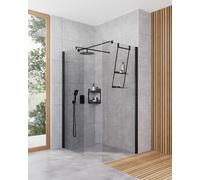 Conjunto mampara de ducha walk-in Deante Kerria Plus KTS_N30P, mampara de ducha walk-in Deante Kerria Plus KTS_N39P