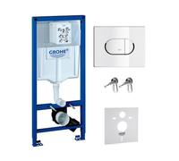 Conjunto marco empotrado Grohe Rapid SL 38539001, botón de descarga Grohe Arena 38858000