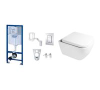 Conjunto marco empotrado Grohe Rapid SL 38827000, taza de inodoro Oltens Vernal 42502000, 45103000
