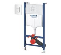 Conjunto marco empotrado Grohe Solido 38971000, botón de descarga Grohe Skate 38732SH0